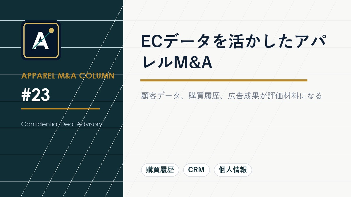 ECデータを活かしたアパレルM&A