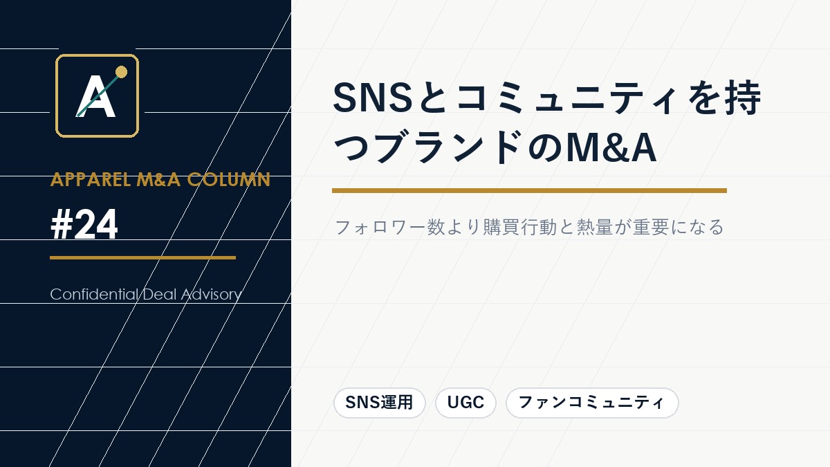 SNSとコミュニティを持つブランドのM&A
