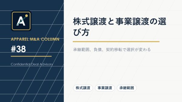 株式譲渡と事業譲渡の選び方