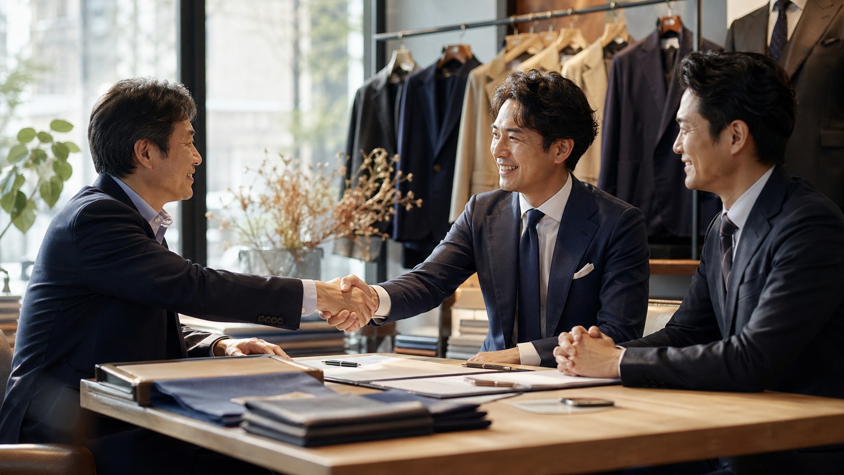 アパレルM&Aの引き継ぎと成約イメージ