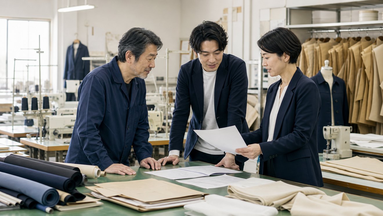 縫製工場とアパレル生産背景を確認する現場