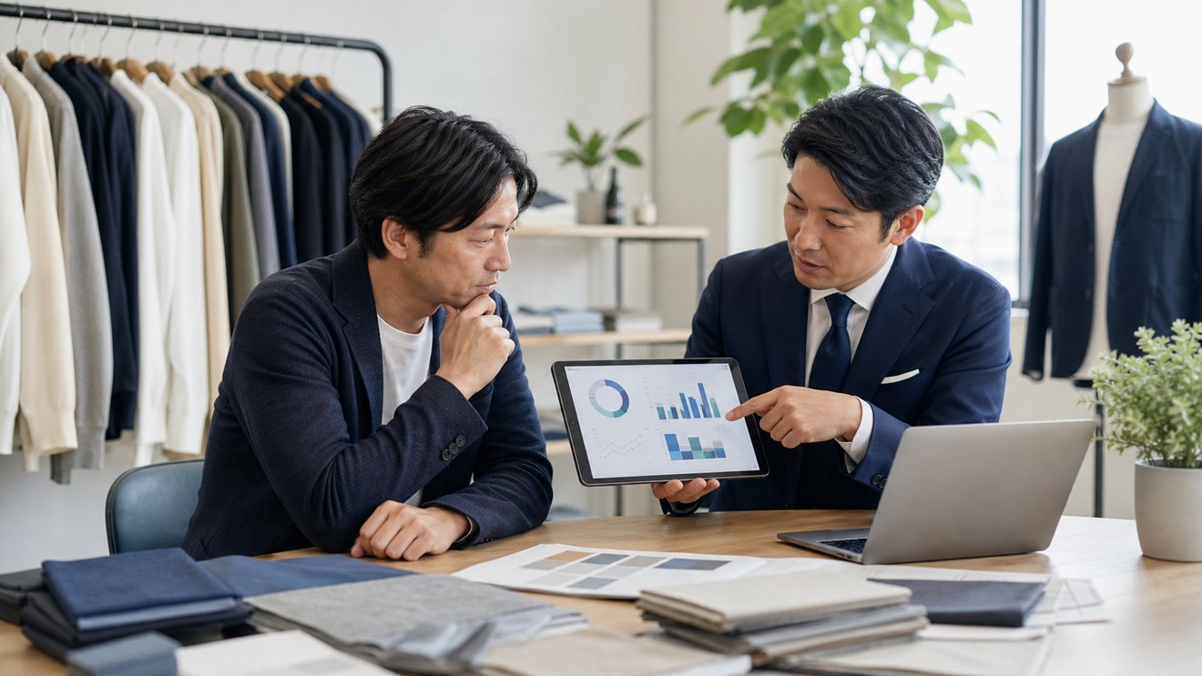 ECとD2Cブランドの販売データを確認する様子